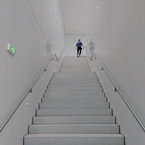 KIT Pictograma autoadhesivo "Salida arriba" + Luz de emergencia 3W (10)