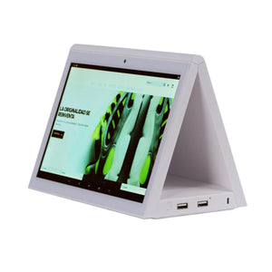 Display publicitario LCD de mesa 10.1'' con cámara - Pantalla doble - Táctil - Android 10 - Barcelona Led-Signage
