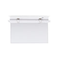 Recessed permanent emergency light with