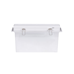 Luz de emergencia permanente con pictograma "Salida abajo" - Empotrable (7)