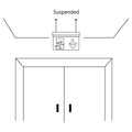 Hanging permanent emergency light with