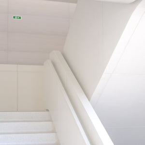 KIT Pictograma autoadhesivo "Salida abajo" + Luz de emergencia 3W (12)