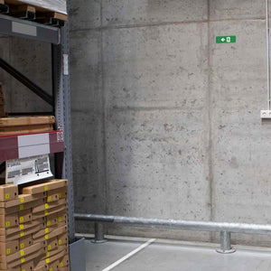 KIT Pictograma autoadhesivo "Salida izquierda" + Luz de emergencia 3W (11)