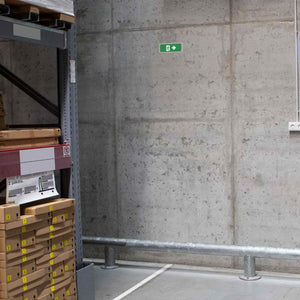 KIT Pictograma autoadhesivo "Salida derecha" + Luz de emergencia 3W (11)