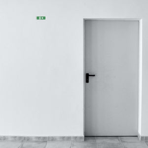 KIT Pictograma autoadhesivo "Salida derecha" + Luz de emergencia 3W (12)