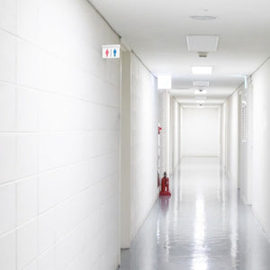 Luz de emergencia permanente con pictograma "Baños" - Barcelona Led-