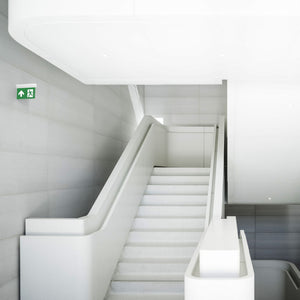 Luz de emergencia permanente con pictograma "Salida arriba" (1)