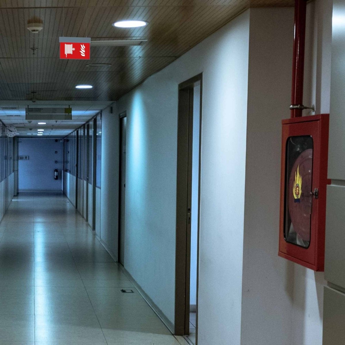 Luz de emergencia permanente con pictograma "Boca de incendio" - Suspensión - Barcelona Led-