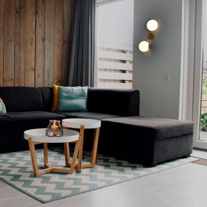 Aplique de pared doble bola cristal "Double" (2)