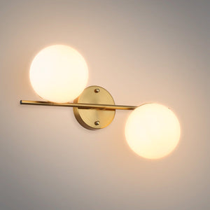 Aplique de pared doble bola cristal "Double" - Barcelona Led-Decoración