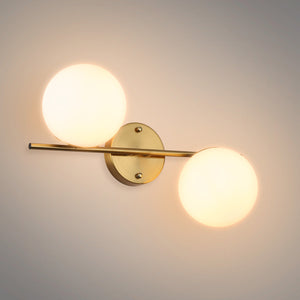 Aplique de pared doble bola cristal "Double" (10)