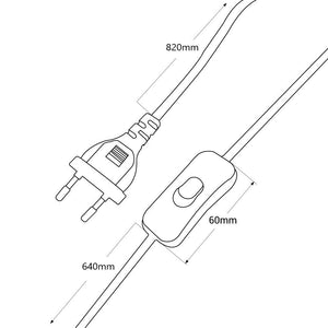 Aplique de pared orientable con cable y enchufe "Pitt" (4)
