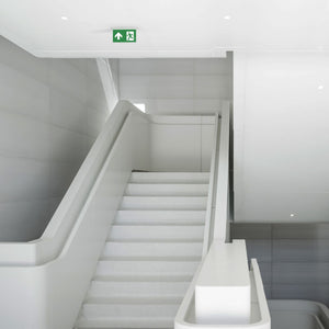 Luz de emergencia permanente con pictograma "Salida arriba" - Empotrable (1)