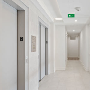 Luz de emergencia permanente con cartel "Exit" - Suspensión (1)