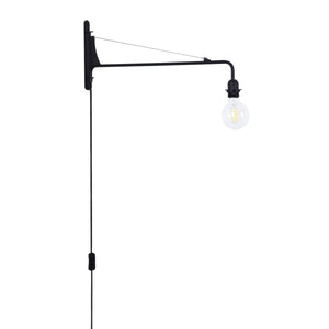 Aplique de pared orientable con cable y enchufe "Pitt" - Barcelona Led-Decoración