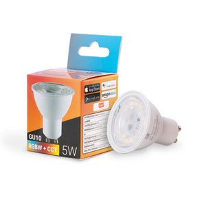 Bombilla inteligente LED WIFI GU10 - RGBW + CCT - 5W (12)