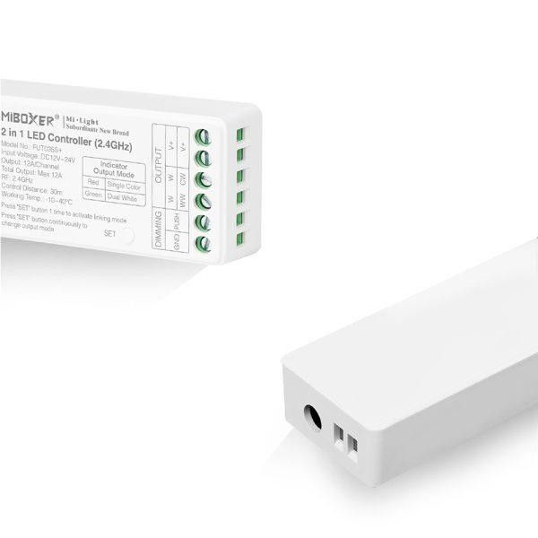 Controlador tira LED 2 en 1- Monocolor - Dual White - 12/24V DC - 2.4G - MiBoxer - FUT035S+ (1)