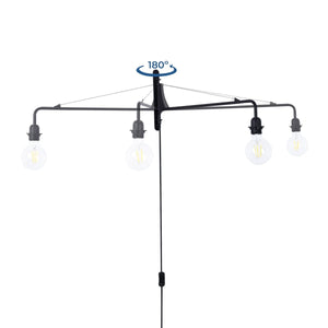 Aplique de pared orientable con cable y enchufe "Pitt" - Barcelona Led-Decoración