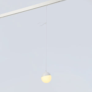 Lámpara colgante LED esfera para carril magnético 48V - 6W - 2700K - CRI90 - Blanca