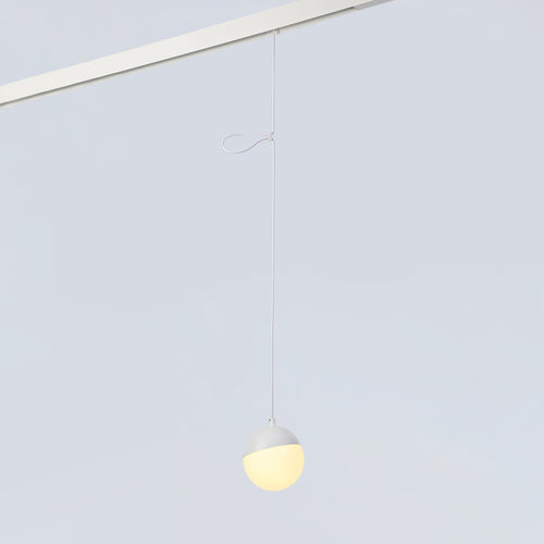 Lampada a sospensione sfera LED a binario magnetico 48V - 6W - 2700K - CRI90