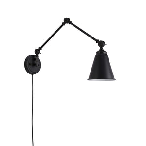 Aplique de pared vintage orientable con cable y enchufe "Tika" - Barcelona Led-Decoración