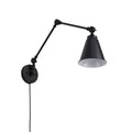 Plug-in adjustable wall sconce -