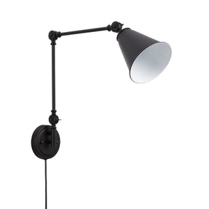 Aplique de pared vintage orientable con cable y enchufe "Tika" - Barcelona Led-Decoración