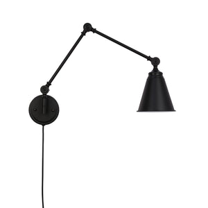 Aplique de pared vintage orientable con cable y enchufe "Tika" (8)