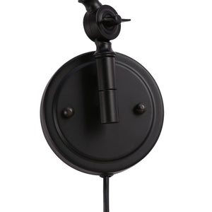 Aplique de pared vintage orientable con cable y enchufe "Tika" - Barcelona Led-Decoración