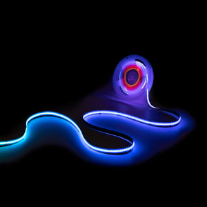 Tira LED COB RGB inteligente IC 24V DC - 12W/m - IP20 - 630ch/m - Ancho 10mm - 5 metros (10)