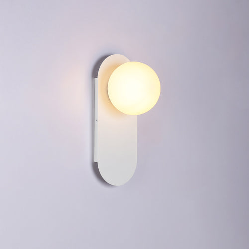 Crystal ball wall light