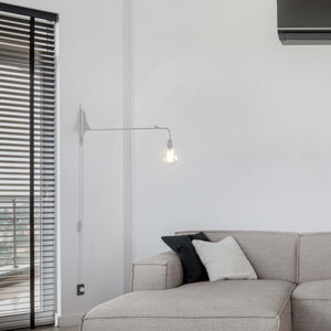 Aplique de pared orientable con cable y enchufe "Pitt" - Barcelona Led-Decoración