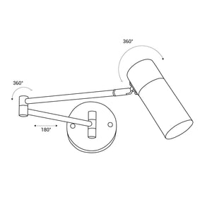 Aplique de pared nórdico extensible "LOGAN" - E27 G45 (24)