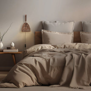 Aplique de pared en madera con pantalla de papel trenzado "Leo" (1)