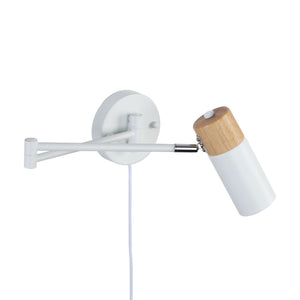 Aplique de pared extensible con cable y enchufe "Logan" (21)