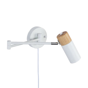 Aplique de pared extensible con cable y enchufe "Logan" - Barcelona Led-Decoración