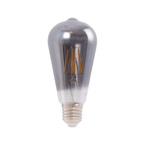 Bombilla decorativa con tinte ahumado filamento "Smoky" E27 ST64 - 4W - 3000K - Barcelona Led-