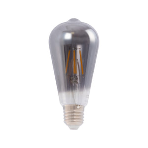 Bombilla decorativa con tinte ahumado filamento "Smoky" E27 ST64 - 4W - 3000K