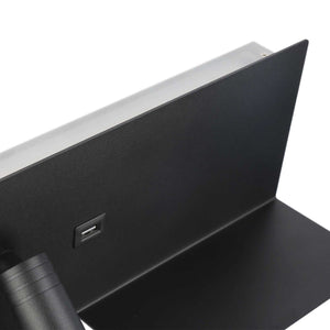 Aplique de pared para lectura con puerto USB "Kerta" - Iluminación doble - 3W+7W - Barcelona Led-Decoración