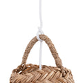 Natural fiber pendant light
