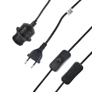 Lámpara colgante de fibras naturales "NAM XL " con interruptor y enchufe (4)