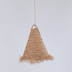 Lámpara colgante de fibras naturales "NAM XL" - Barcelona Led-Decoración
