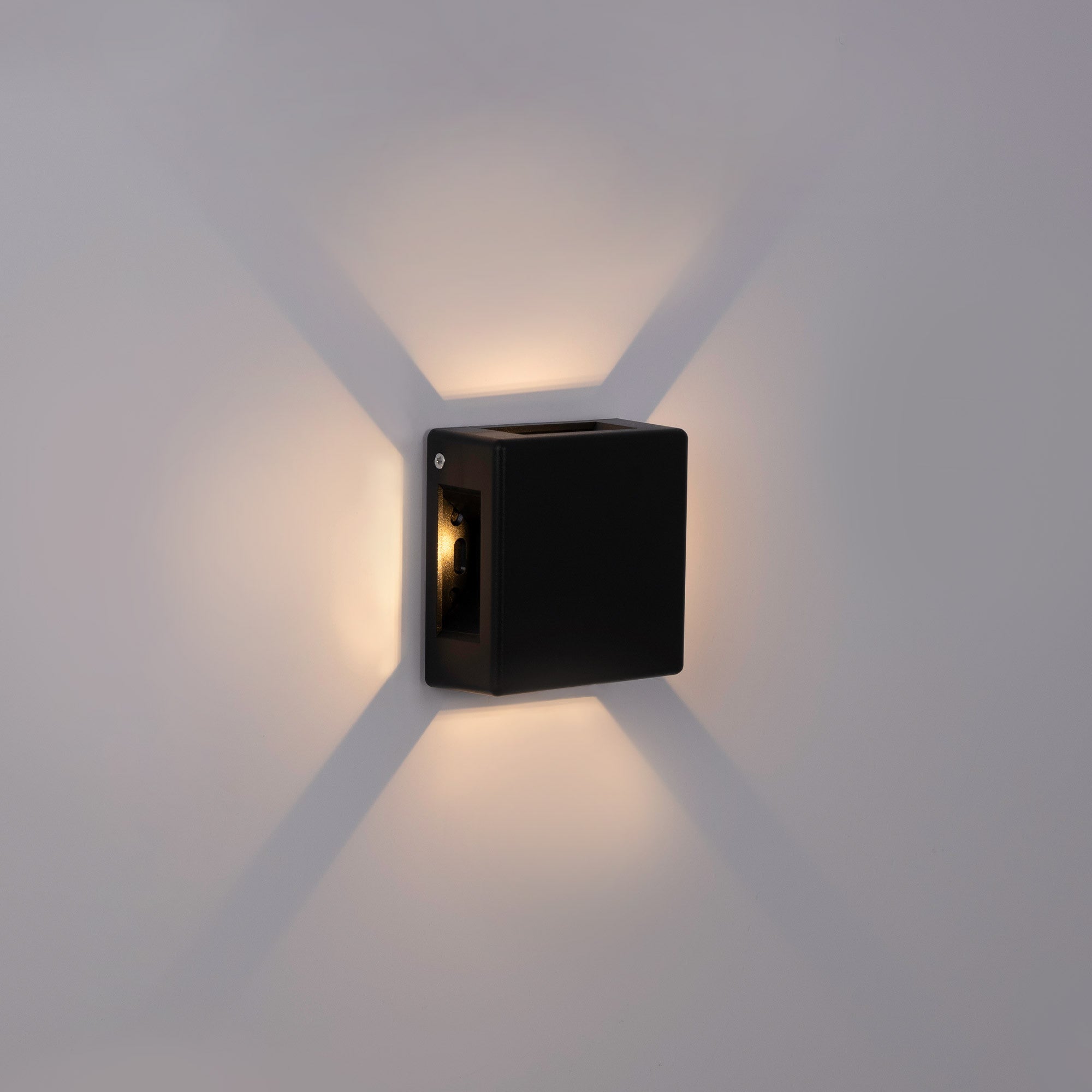 Aplique de pared exterior LED cuadrado "Square 4" - 6W - IP54