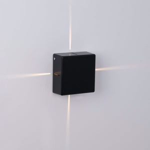 Aplique de pared exterior LED cuadrado "Karen 4" - 6W - IP54 - Emisión de luz cuatro caras - Barcelona Led-Decoración