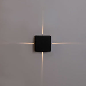 Aplique de pared exterior LED cuadrado "Karen 4" - 6W - IP54 - Emisión de luz cuatro caras - Barcelona Led-Decoración