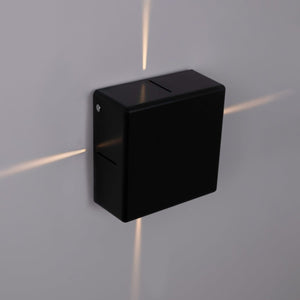 Aplique de pared exterior LED cuadrado "Karen 4" - 6W - IP54 - Emisión de luz cuatro caras - Barcelona Led-Decoración
