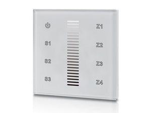 Panel de control táctil "Sunricher" - 4 zonas - Monocolor - Perfect RF - Barcelona Led-Control y regulación