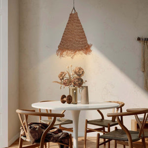 Lámpara colgante de fibras naturales "NAM XL" - Barcelona Led-Decoración