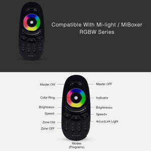 Mando a distancia LED RGBW - 4 Zonas - BLANCO - FUT096 - Mi Light (5)