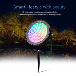 Proyector LED de jardín con pincho RGB+CCT - 25W - IP66 - RF/WiFi - Mi-Light (15)